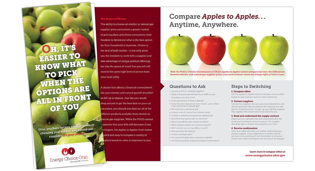 Ohio Apples To Apples Chart